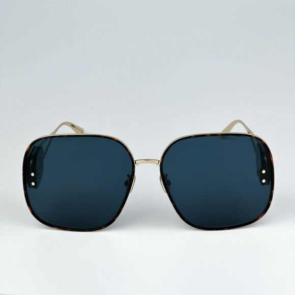 NEW Dior DIORBOBBY S1U B5B0 Gold Blue Metal Women Geometric Oversized Sunglasses main image 10